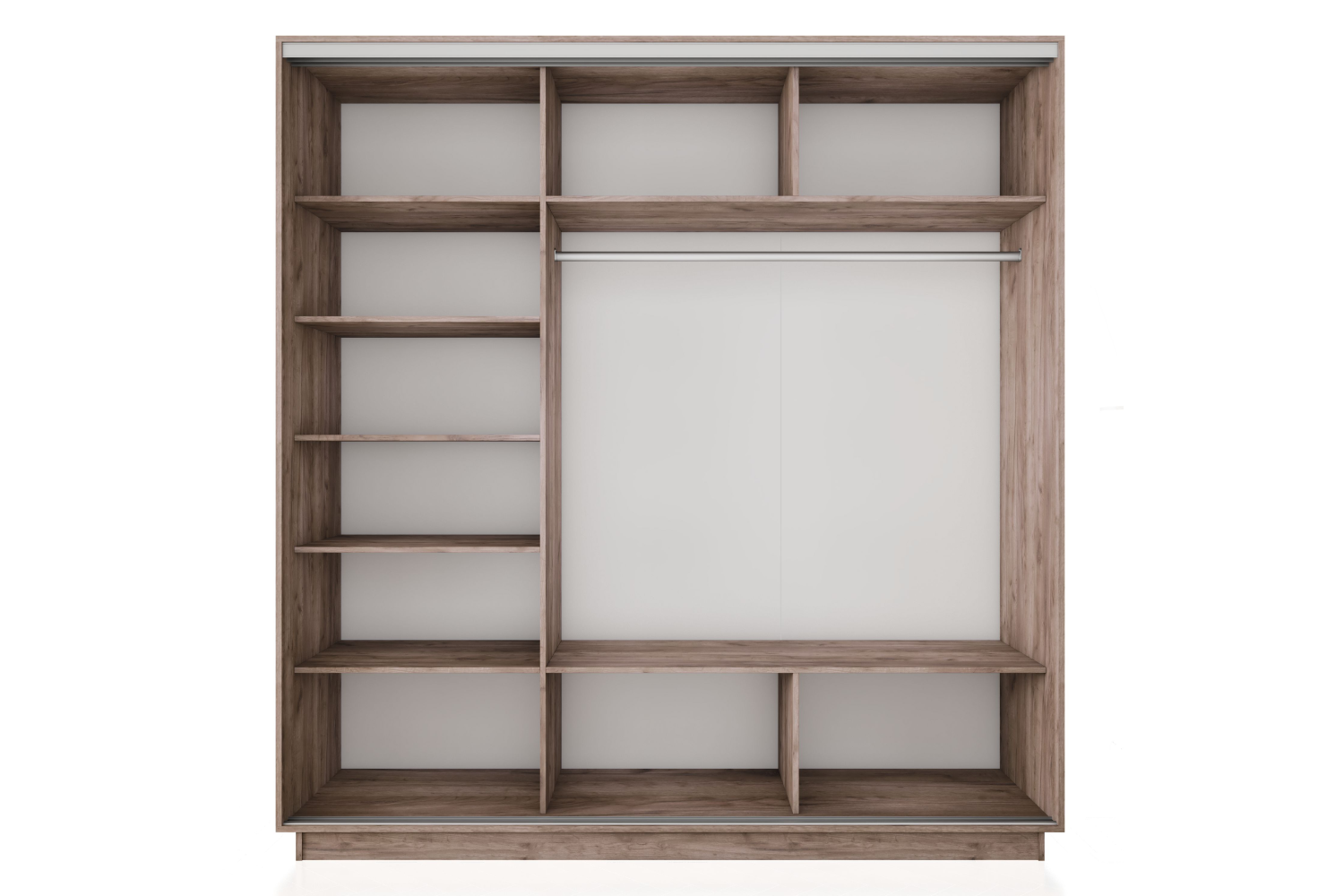 Шкафы-купе - изображение №5 "Шкаф-купе Премиум 3х дверный 2100х2400х450 Крафт табачный"  на www.Angstrem-mebel.ru