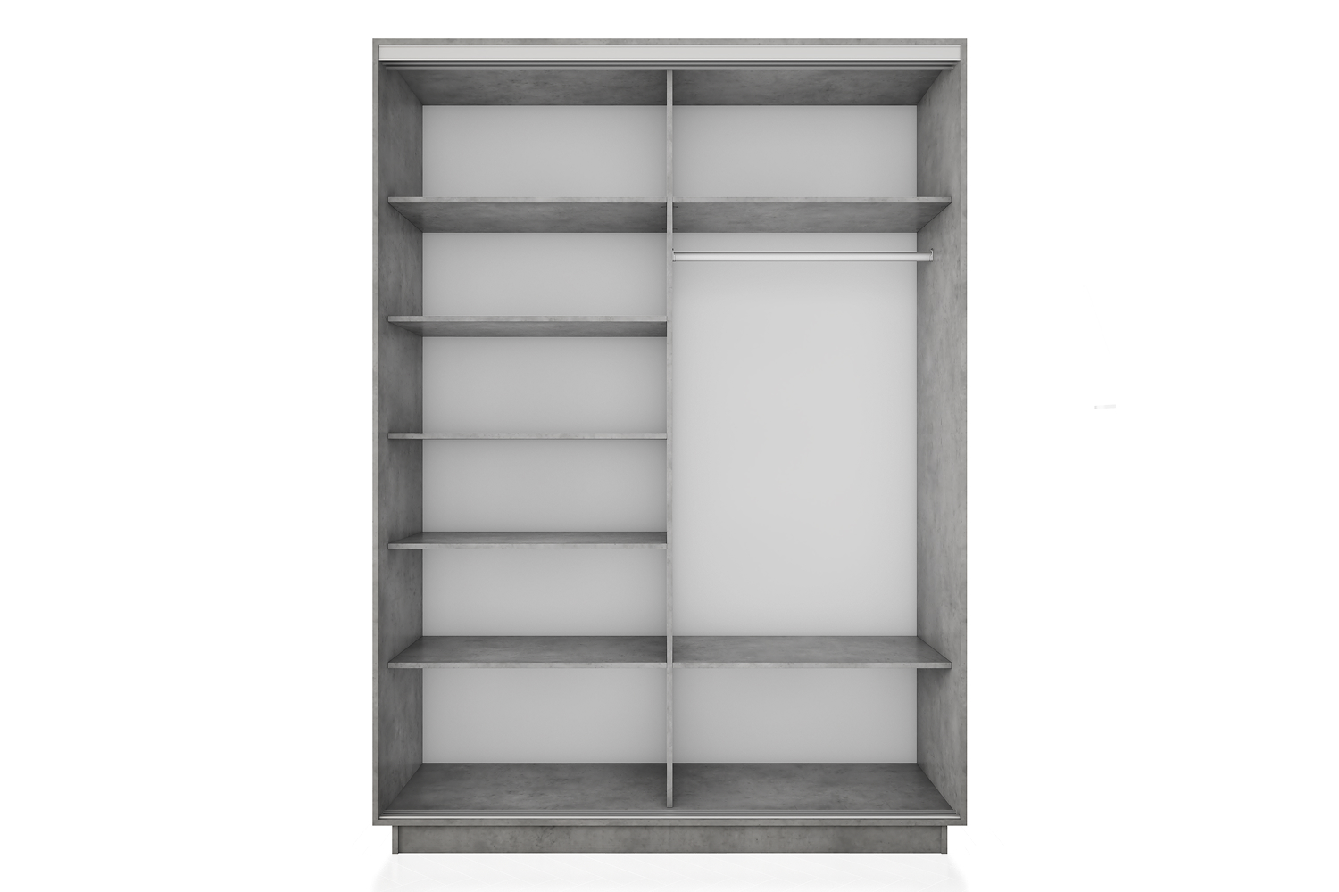 Шкафы-купе - изображение №3 "Шкаф-купе Премиум 2х дв 120х220х60 Бетон"  на www.Angstrem-mebel.ru